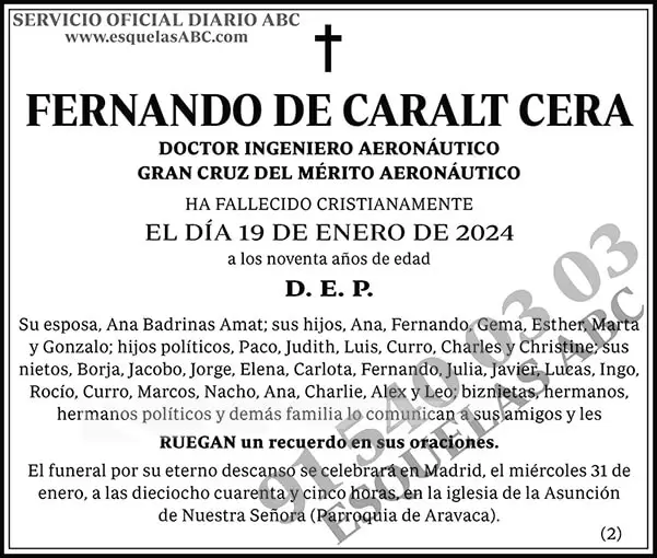 Fernando de Caralt Cera