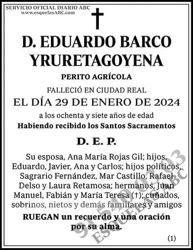 Eduardo Barco Yruretagoyena