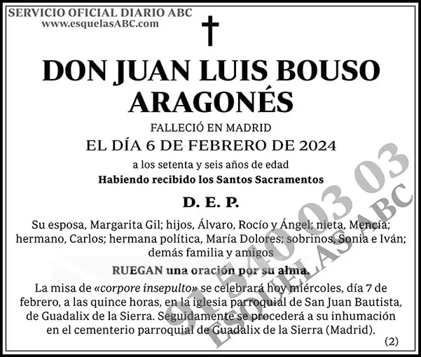 Juan Luis Bouso Aragonés