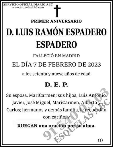 Luis Ramón Espadero Espadero