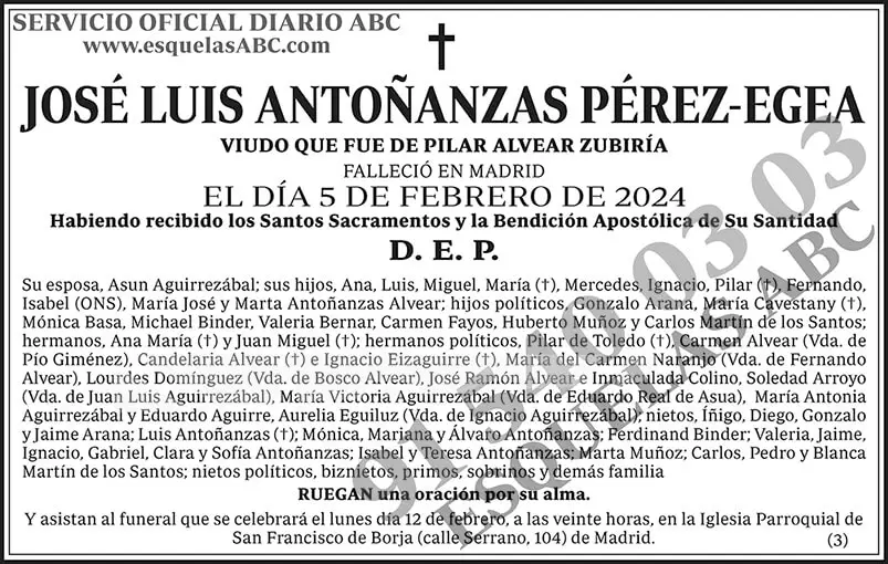 José Luis Antoñanzas Pérez-Egea