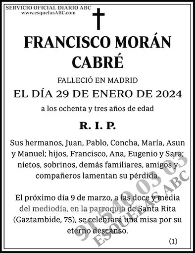 Francisco Morán Cabré