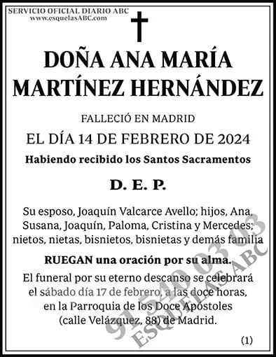 Ana María Martínez Hernández