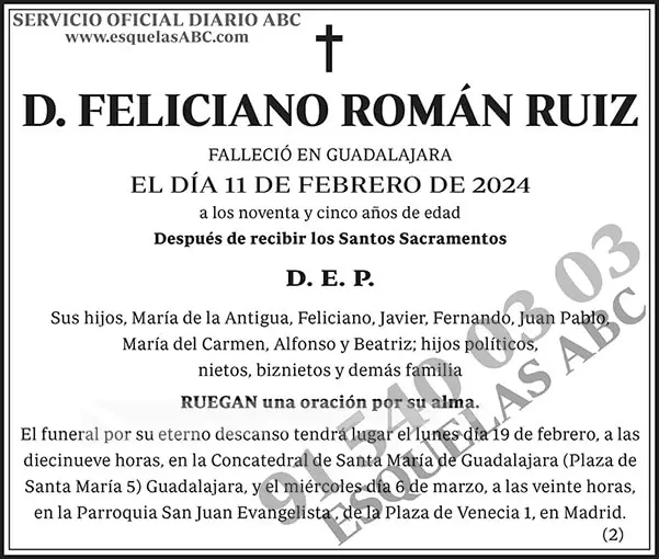 Feliciano Román Ruiz