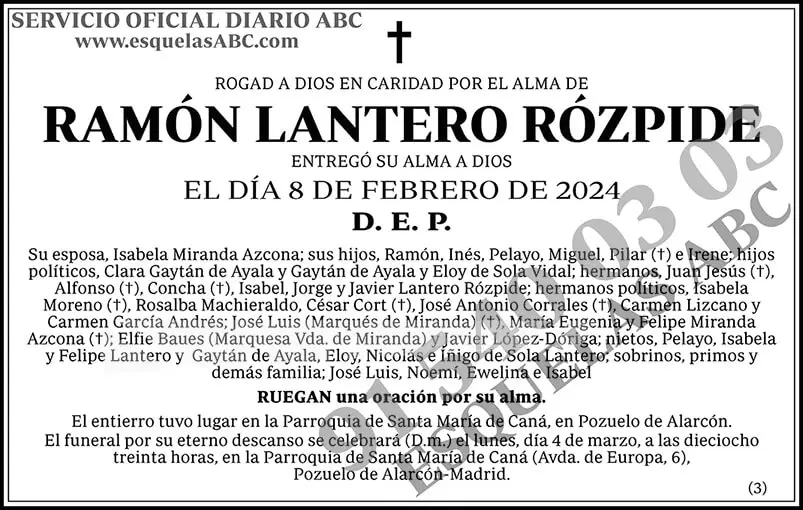 Ramón Lantero Rózpide