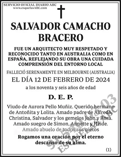 Salvador Camacho Bracero