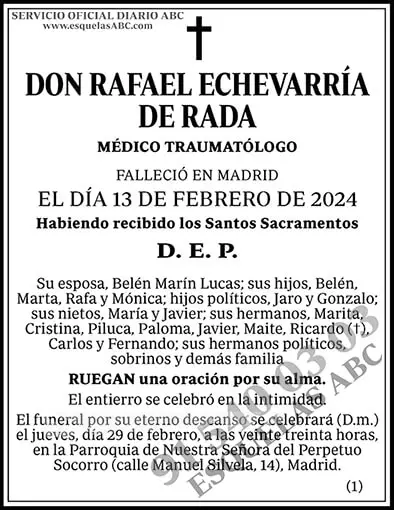Rafael Echevarría de Rada