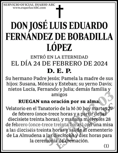 José Luis Eduardo Fernández de Bobadilla López