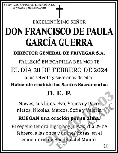 Francisco de Paula García Guerra