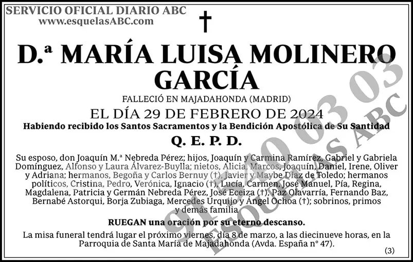 María Luisa Molinero García