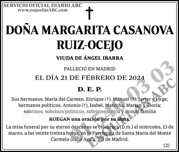 Margarita Casanova Ruiz-Ocejo