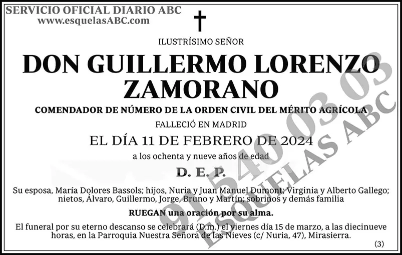 Guillermo Lorenzo Zamorano