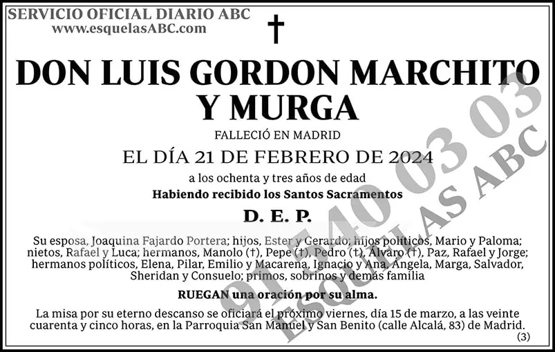 Luis Gordon Marchito y Murga