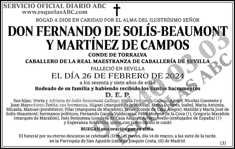 Fernando de Solís-Beaumont y Martínez de Campos