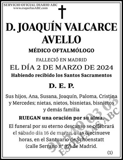 Joaquín Valcarce Avello