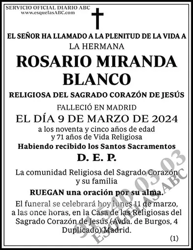 Rosario Miranda Blanco