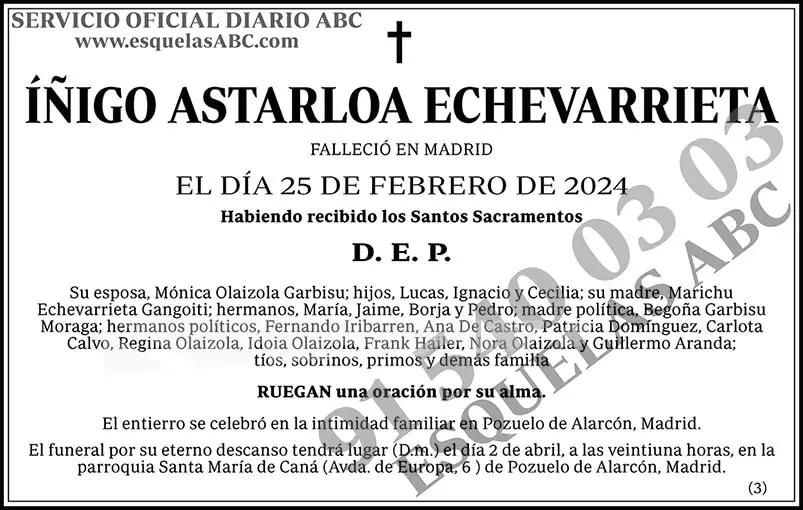 Íñigo Astarloa Echevarrieta