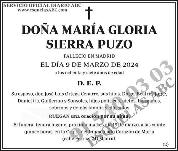 María Gloria Sierra Puzo