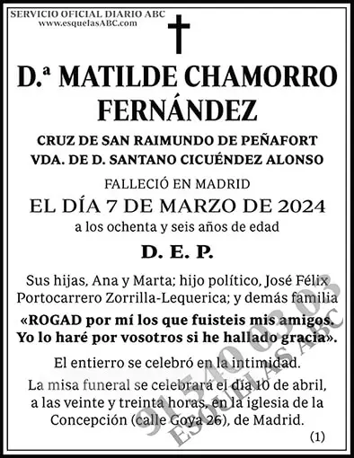Matilde Chamorro Fernández