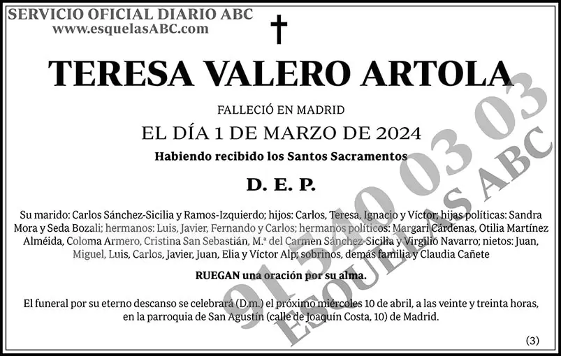 Teresa Valero Artola