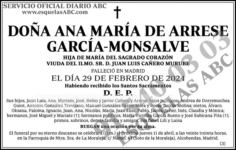 Ana María de Arrese García-Monsalve